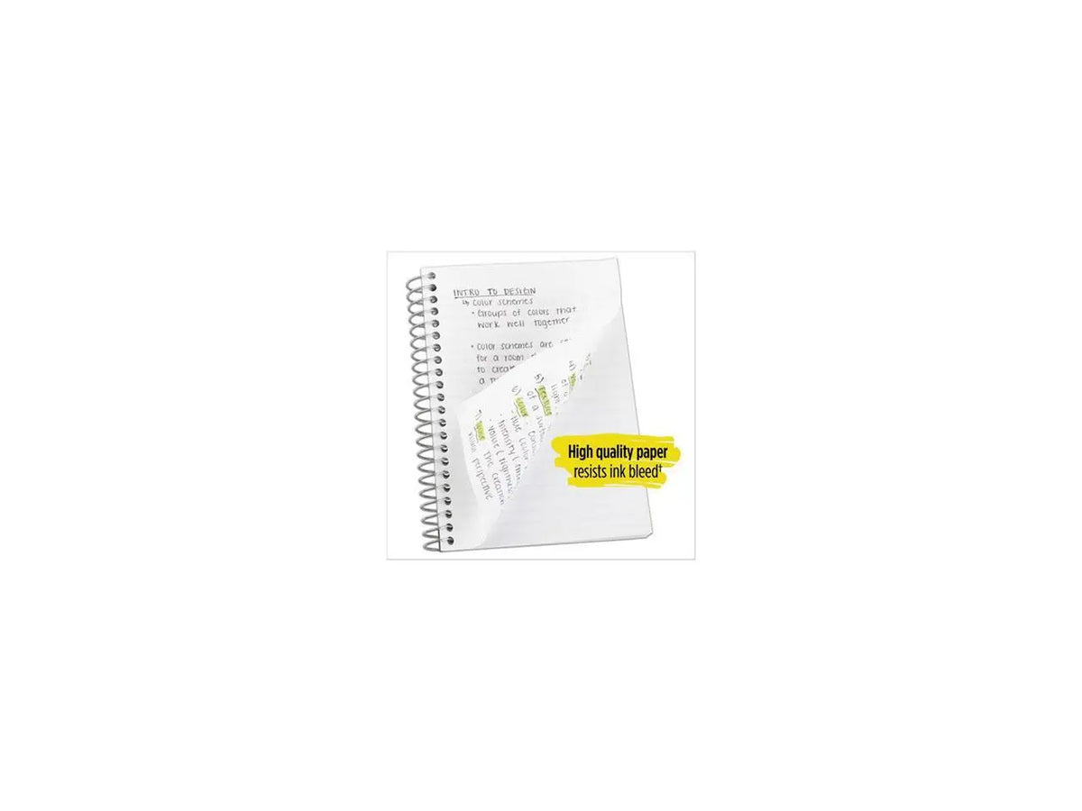 Five Star 72057 Wirebound Notebook, College Rule, 11 X 8 1/2, 100 Sheets, Black
