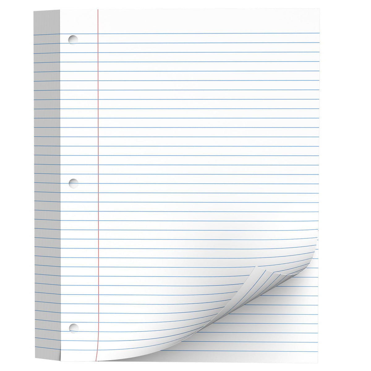 Loose Leaf Paper 120 Sheets Pink Paper 8x10.5 College Ruled Notebook Paper
