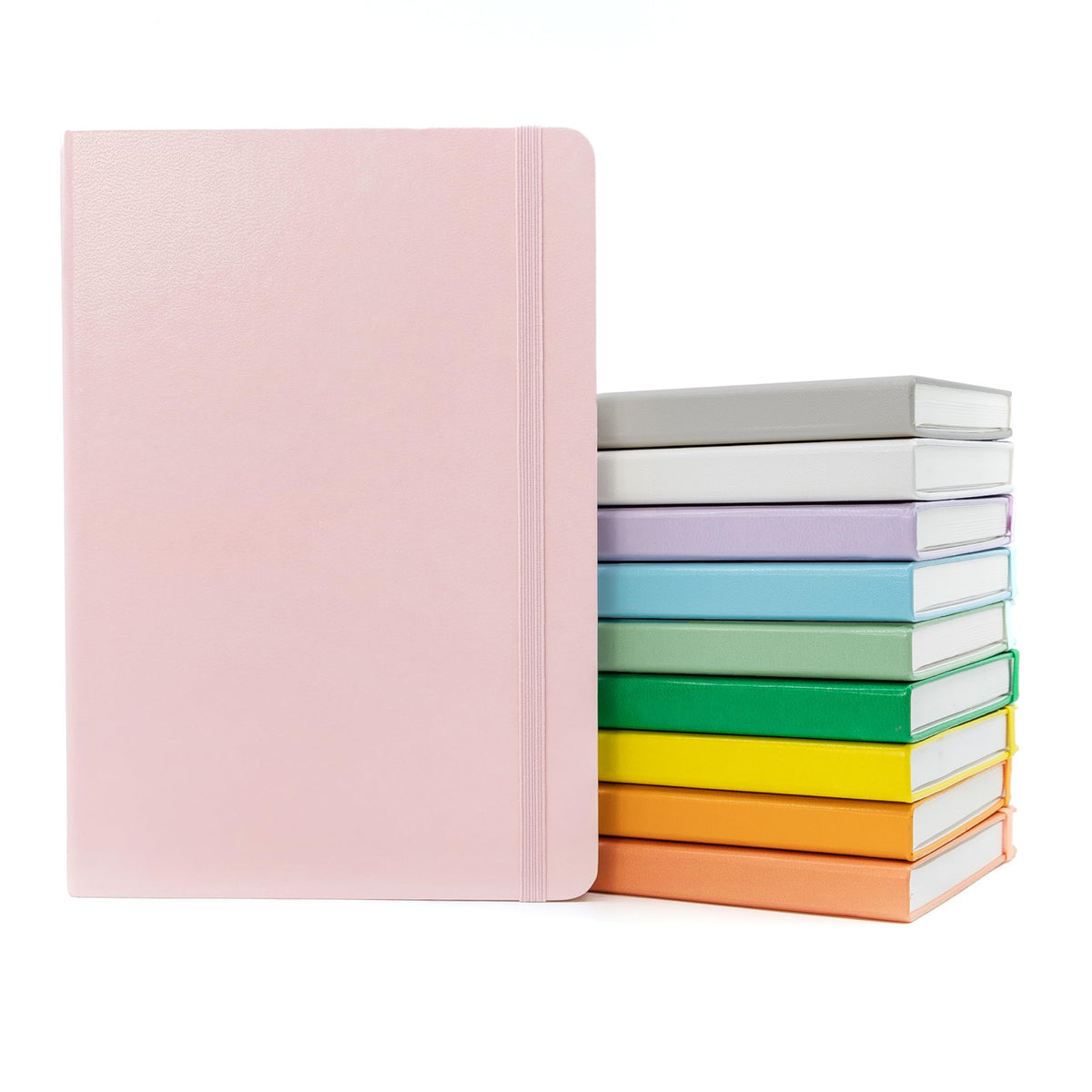 PAPERAGE Lined Journal Notebook, Hardcover Journal for Women & Men, 160 Pages, (5.6 in x 8 in), College Ruled Journaling Notebook for Work, School Supplies & Note Taking, (Black)
