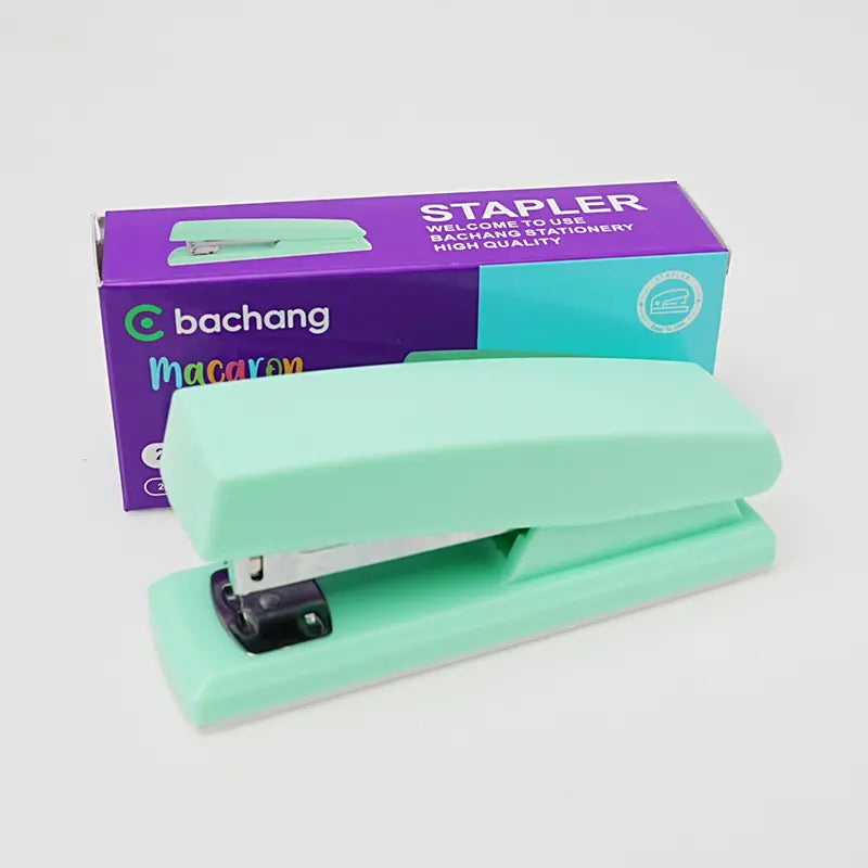 360 Degree Rotating Stapler, Ergonomic Handheld Stapler, Manual Operation, Portable Stapler for Office, School and Home Office, Compatible with Various Staples