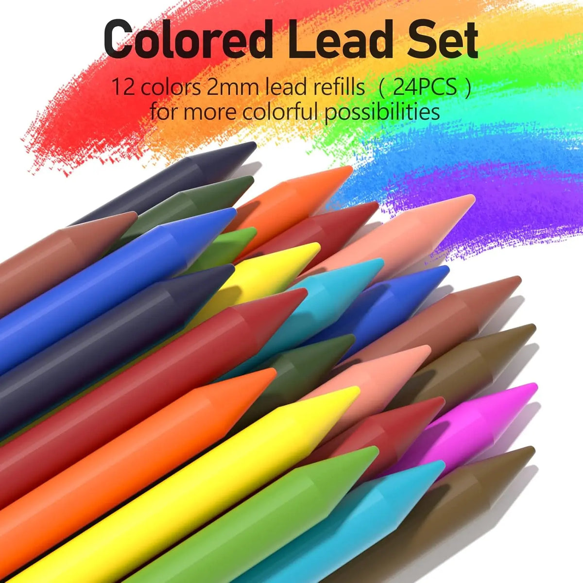 Four Candies 25PCS Back to School Mechanical Pencil Set with Case,0.5/0.7/0.9mm Metal Pencils&3PCS 4B Erasers&432PCS Graphite Leads,Essential Student Writing,Drawing&Sketching Supplies,Perfect Graduation Stationery Gifts,summerwins