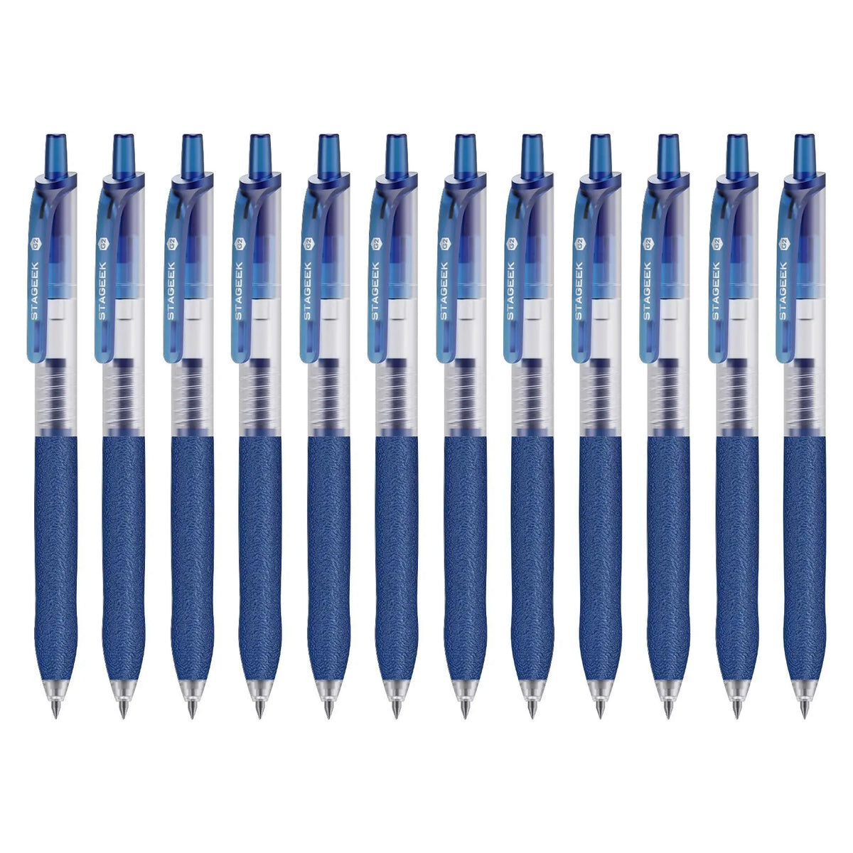 [Back to School Shopping] Minimalist Retractable Fine Nib Black Gel Pen Set (12Pcs, 0.7mm), 3 Extra Refills, Quick Dry, Smooth Writing Gift Pen for Office Work, Note Taking, College School Supplies, Students & Teachers, Work Accessories