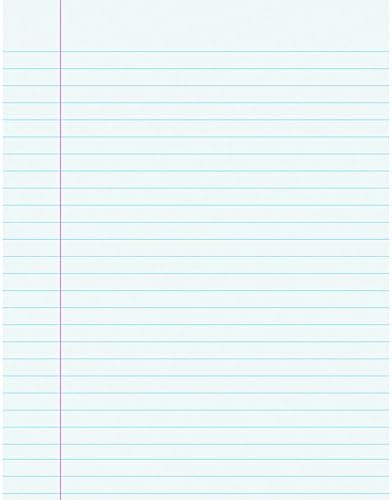 Pacon® Composition Paper, Unpunched, 3/8" Rule, 8 1/2" x 11", White, Pack Of 500 Sheets