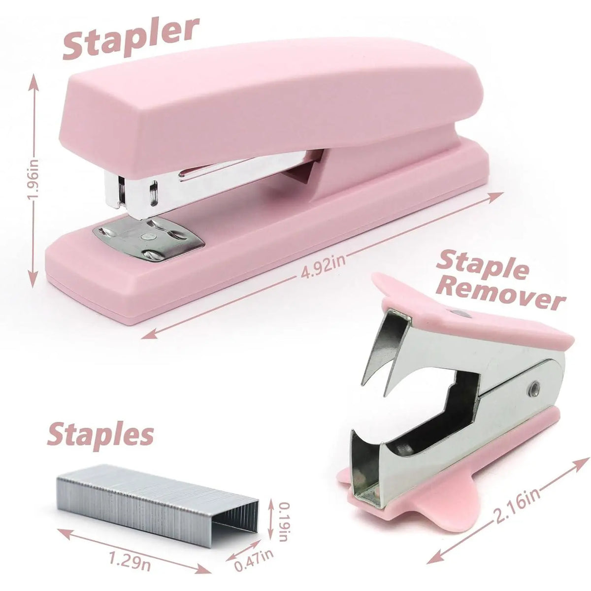 Office Stapler, Paper Stapler and ,  Office Supplies | 25 Sheet Capacity Desktop Stapler for Students and Office Clerks, Cute Stapler for Classroom, 2000  and Staple Remover