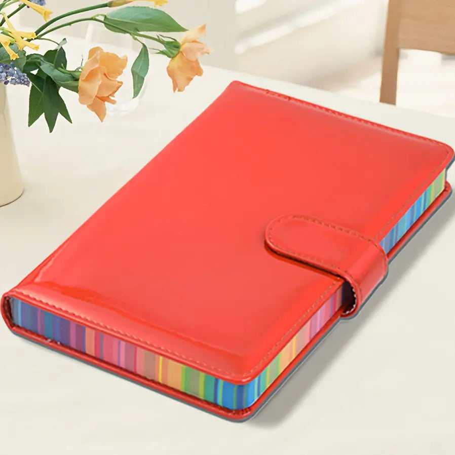 A5 Notebook with Laser Soft Cover, Simple Student Diary, Business Thick Memo Pad, 180 Pages, Unique Laser Design, Colorful Binding, Stationery Supplies, Notebook for School