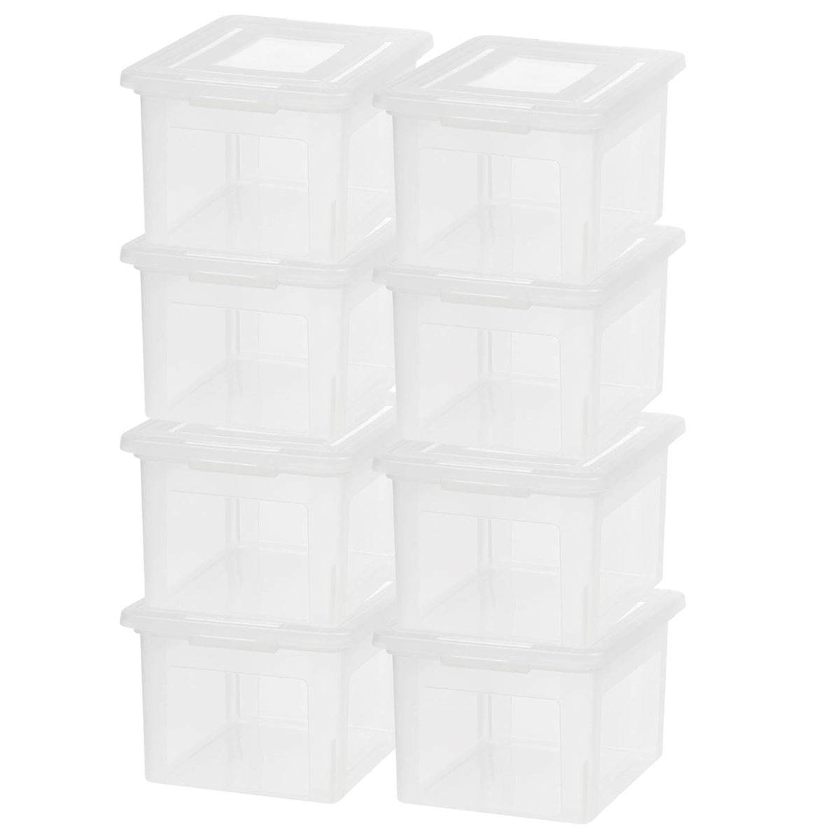IRIS USA 6-Drawer Rolling Storage Cart, Black/Clear
