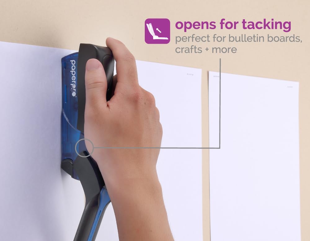 PaperPro Compact Classic Stapler, 15 Sheet, 80% Easier Stapling, Assorted