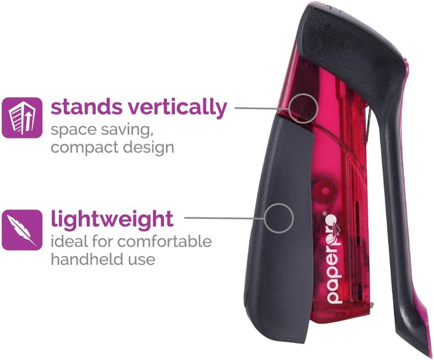 PaperPro Compact Classic Stapler, 15 Sheet, 80% Easier Stapling, Assorted