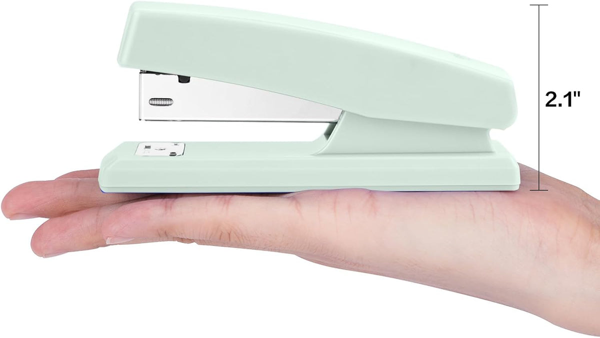 Deli Stapler, Desktop Staplers with 640 Staples, 25 Sheet Capacity, Green