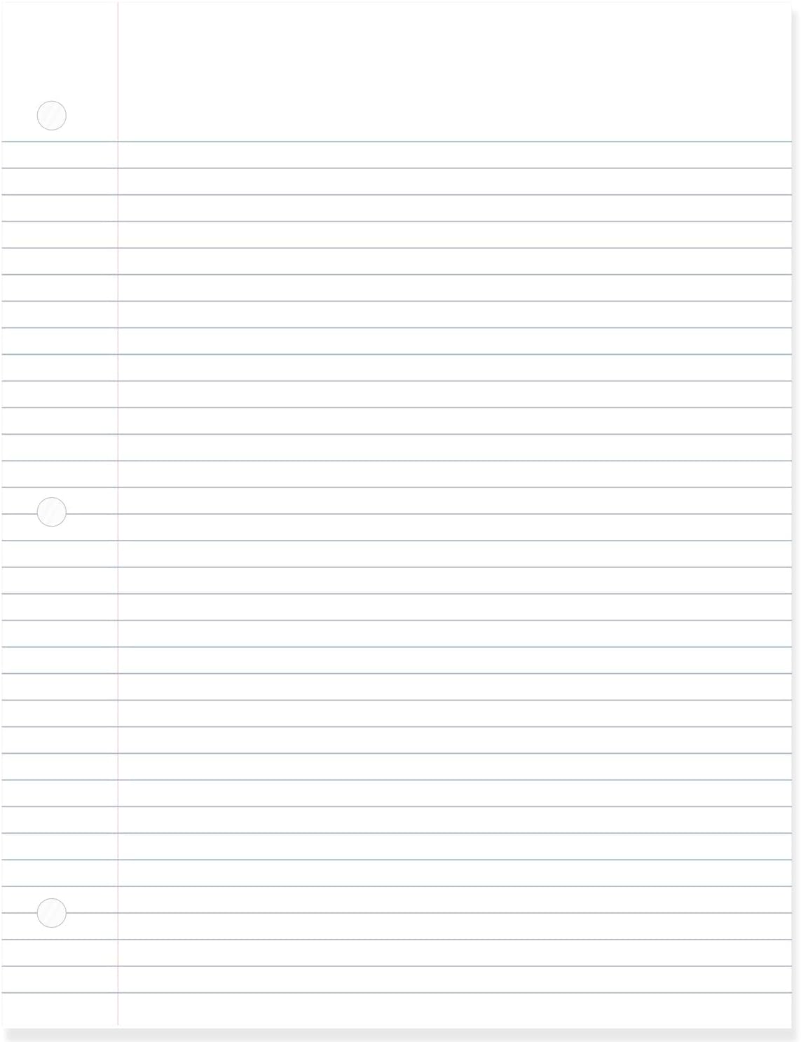 Mead Loose Leaf Paper, College Ruled Filler Notebook Paper, 8-1/2" x 11", 400 Sheets, Fits 3-Ring Binder (170046-ECM)