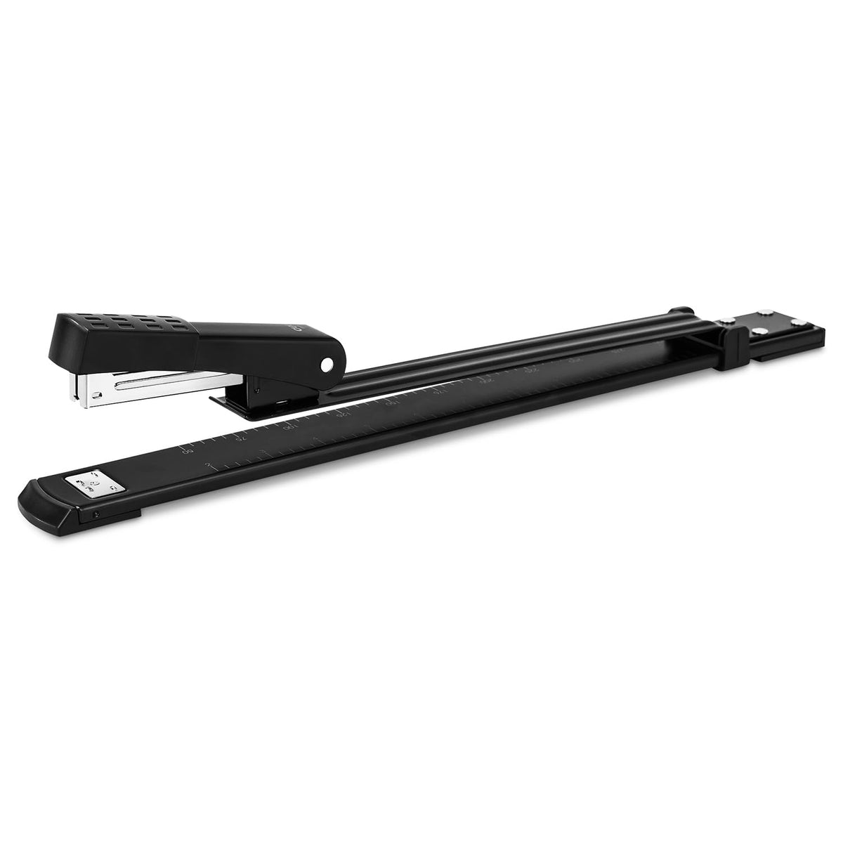 Deli Long Reach Stapler with 1000 Staples, 20 Sheet Capacity, Black