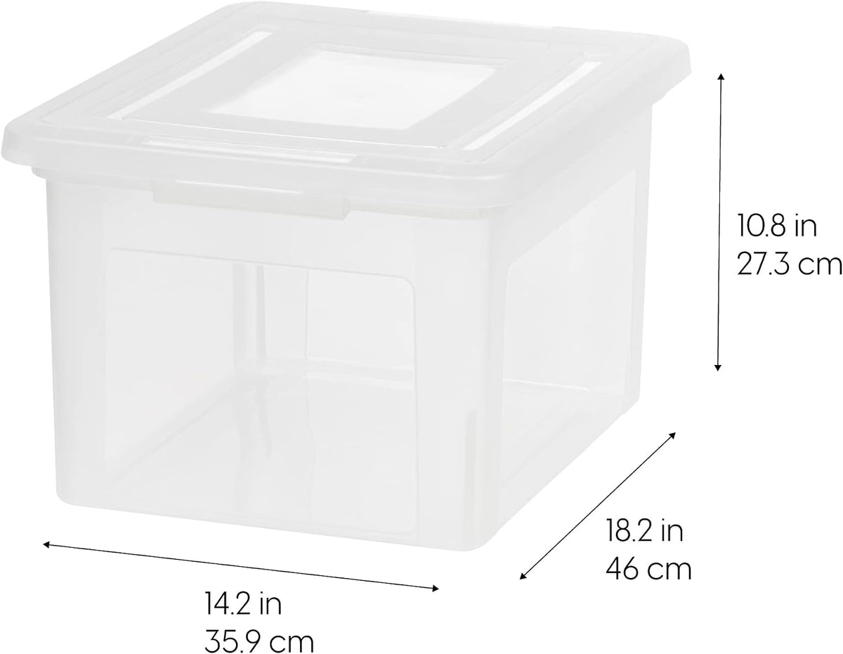 IRIS USA 6-Drawer Rolling Storage Cart, Black/Clear