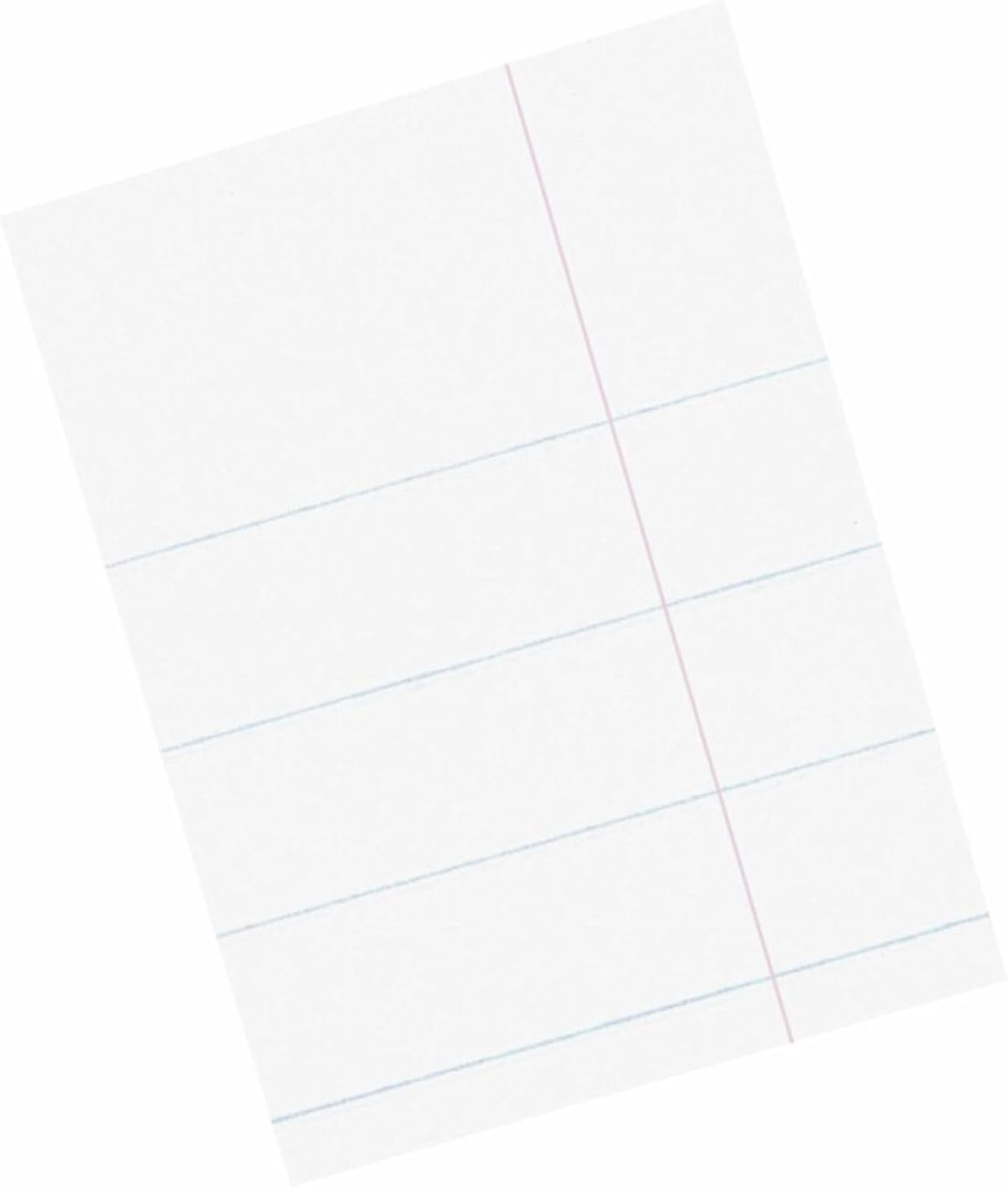 Pacon® Composition Paper, Unpunched, 3/8" Rule, 8 1/2" x 11", White, Pack Of 500 Sheets