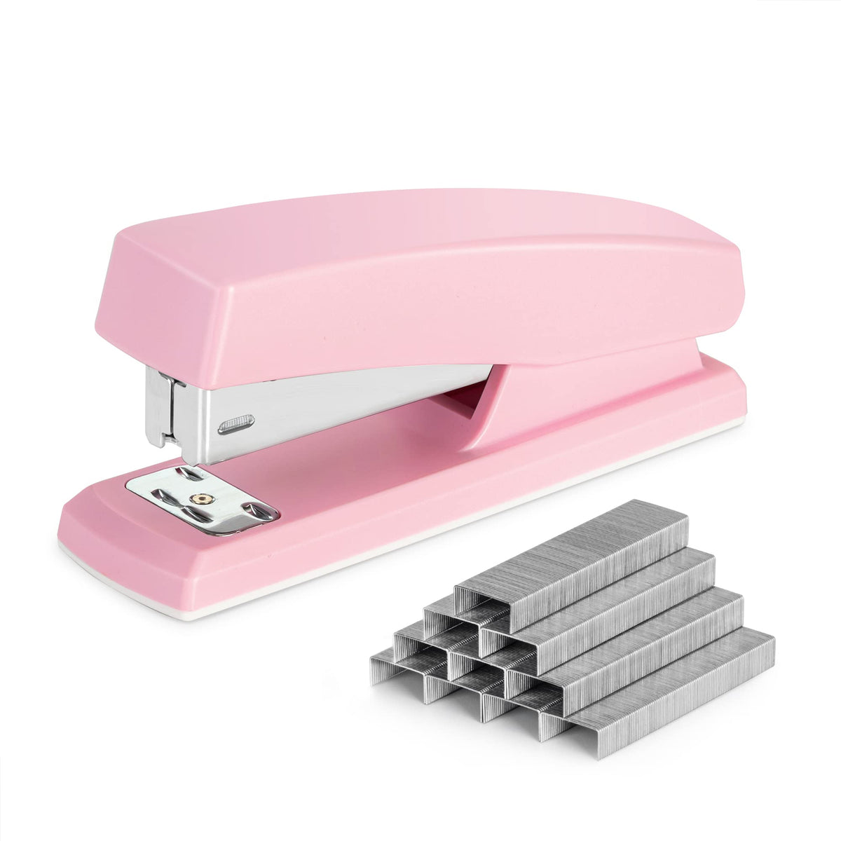 Deli Stapler, Desktop Staplers with 640 Staples, 25 Sheet Capacity, Green