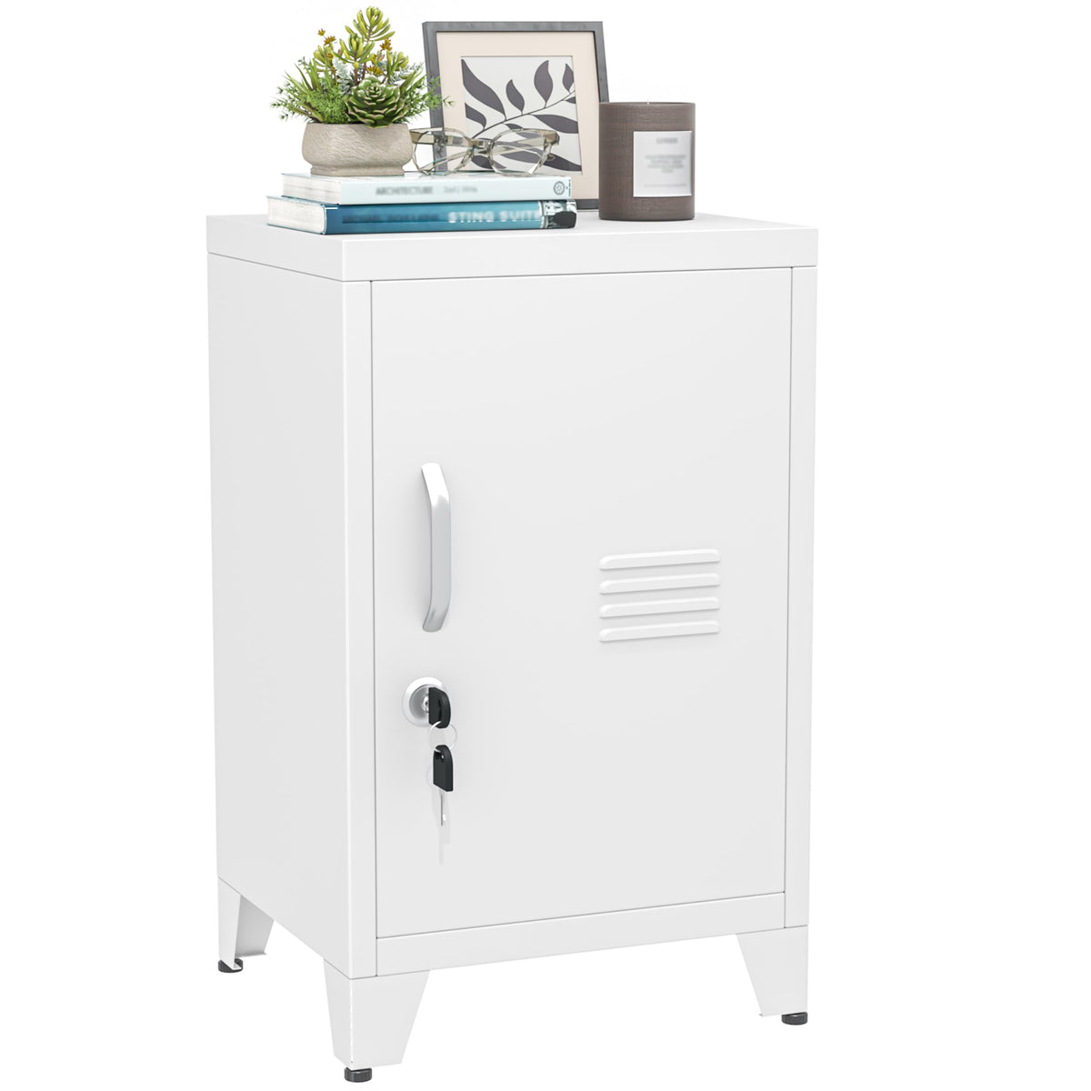 2 Drawer Metal File Cabinet with Lock,Lateral Filing Storage Cabinets,Steel Wide File Organization for Legal/Letter/A4/F4 Size with Hanging Files&Key,Lockable Printer Stand for Home Office, Black