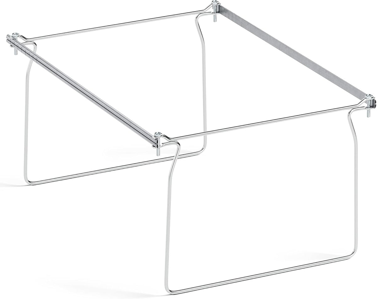 SUNEE Hanging File Folder Frame, Letter Size File Drawer Organizer for Desks, Adjustable File Cabinet Rails 13.5 to 17.5 Inches, Set of 1