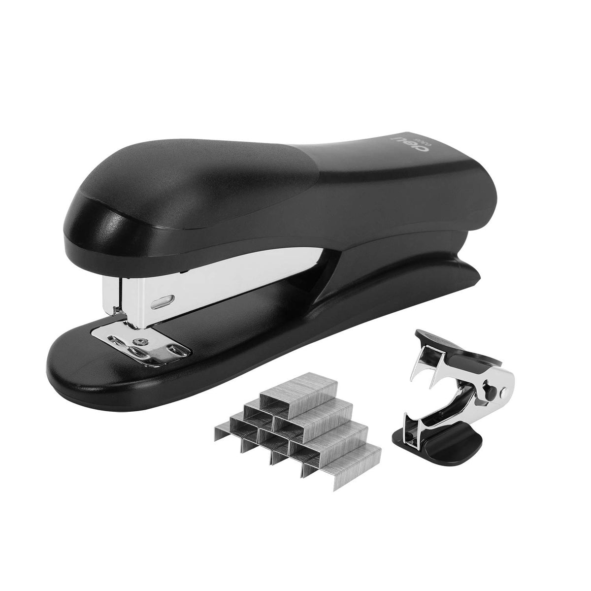 Deli Stapler, Desktop Staplers with 640 Staples, 25 Sheet Capacity, Pink