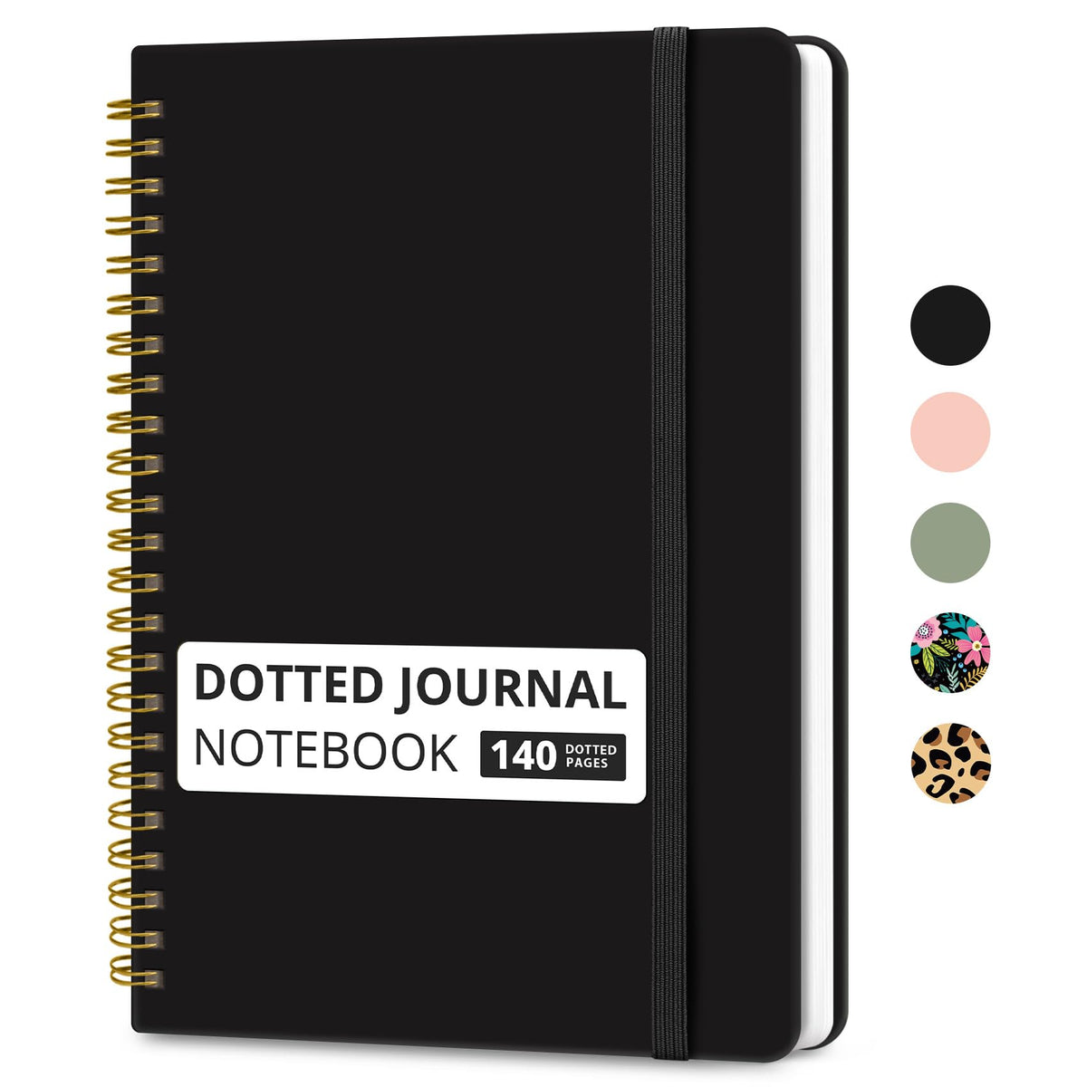 Taja Lined Spiral Notebook for Work, 5.7"x7.9" Spiral Journal College Ruled