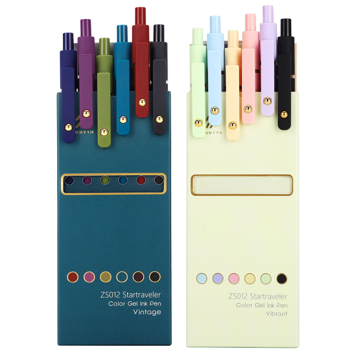 Ddaowanx Colored Gel Pens,0.5mm Fine Point Smooth Writing Color Ink Pens