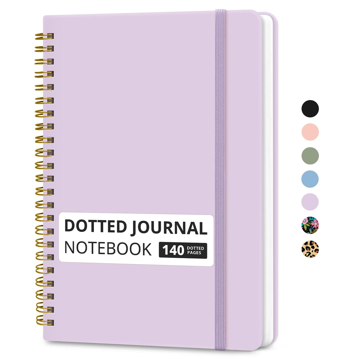 Taja Lined Spiral Notebook for Work, 5.7"x7.9" Spiral Journal College Ruled