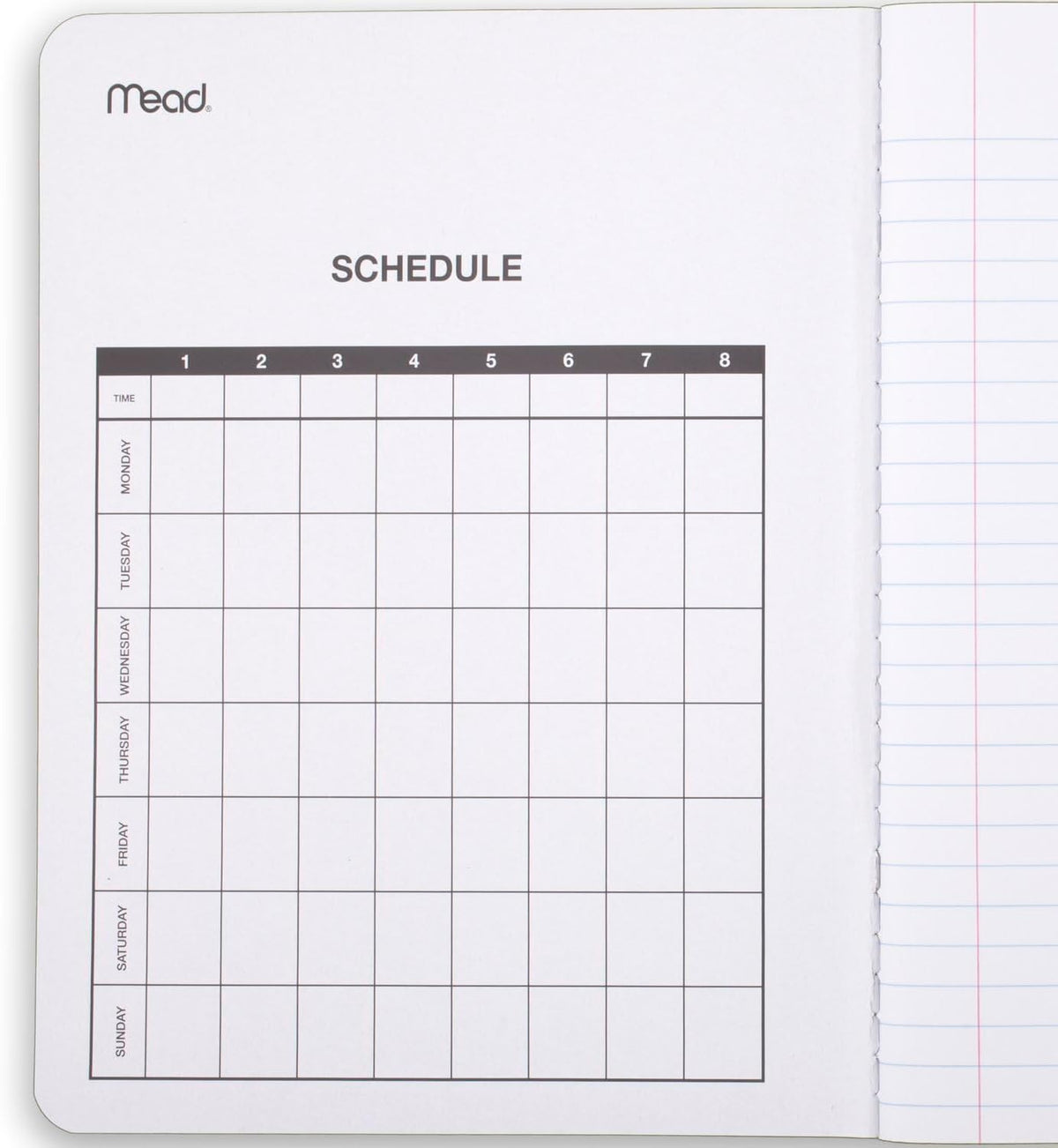 Mead Composition Notebook, Wide Ruled 7.5" x 9.75" Paper, 100 Sheets, Assorted Colors, 6 Pack (950054-ECM)
