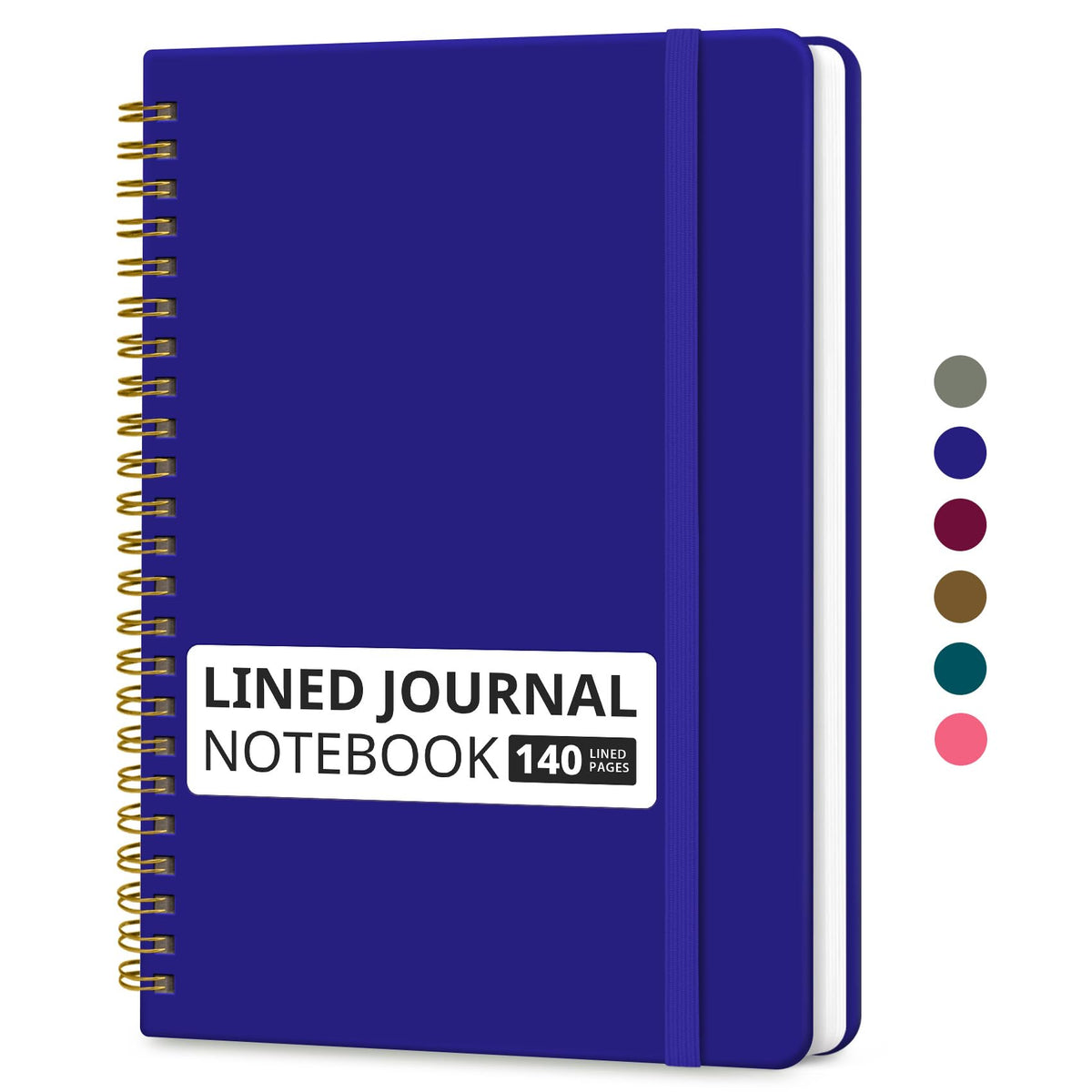 Taja Lined Spiral Notebook for Work, 5.7"x7.9" Spiral Journal College Ruled