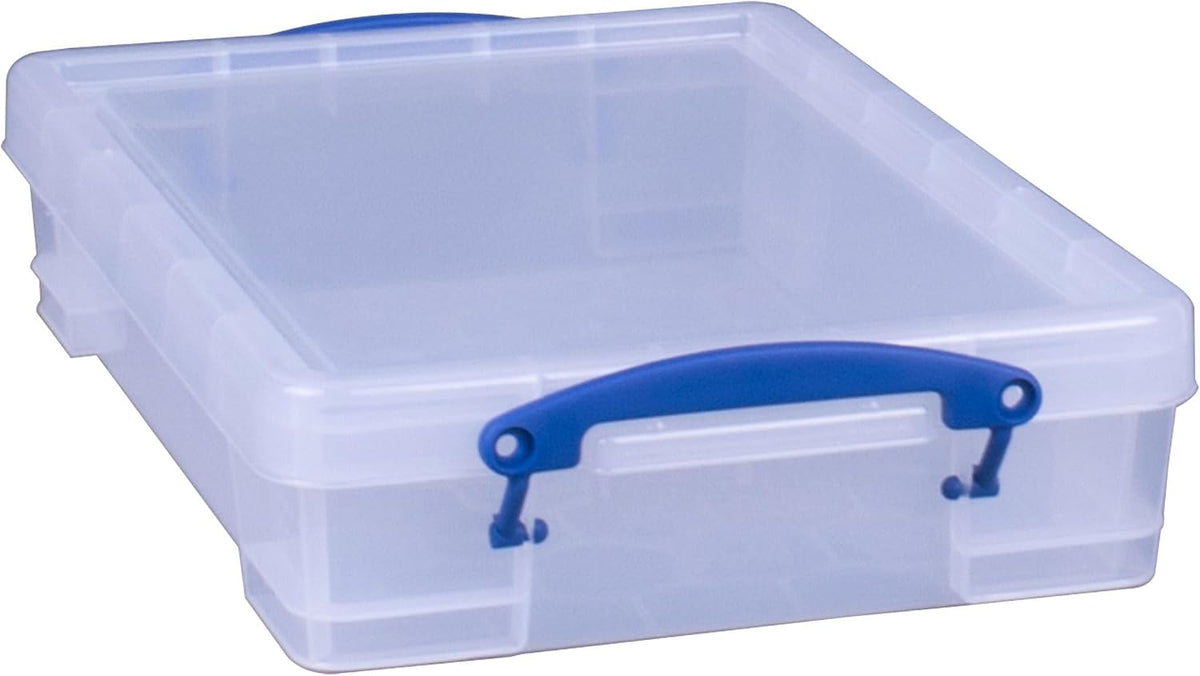 Really Useful Box 4 Liter Plastic Storage File Box Container, 10 Pack