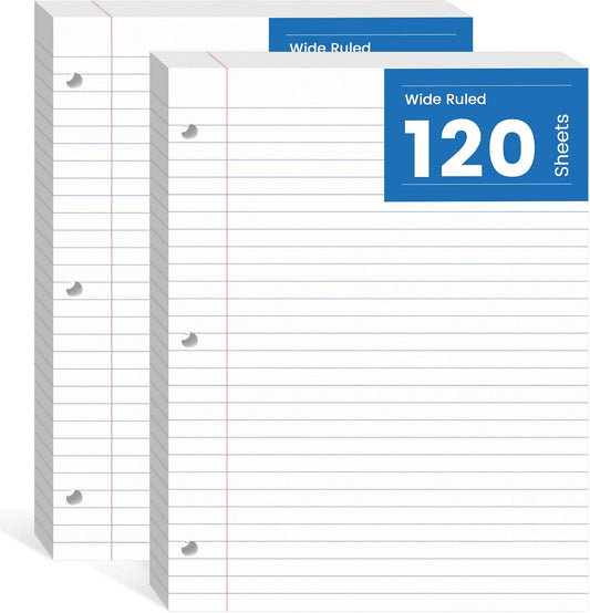 Loose Leaf Paper 8.5x11, Loose Leaf Notebook Paper 240 Sheets Binder Paper