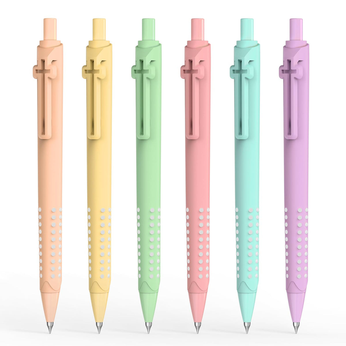 6 Pack Bible Journaling Gel Pens, 0.7mm Black Ink Retractable