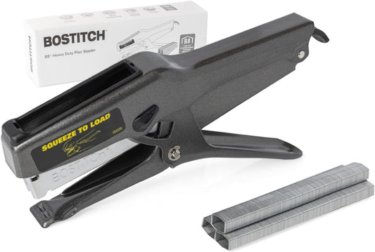 Bostitch Office B8 Plier Heavy Duty Stapler with 1250 1/4" Staples