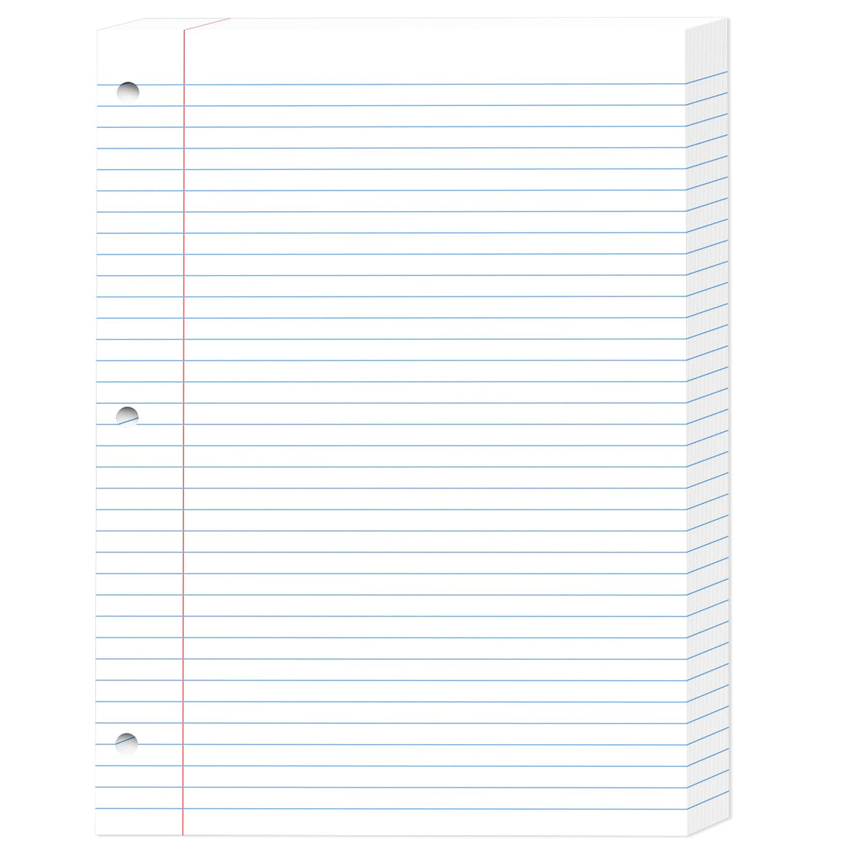 120 Sheets Loose Leaf Paper 8 x 10.5, 6 Colors Lined Paper College Ruled