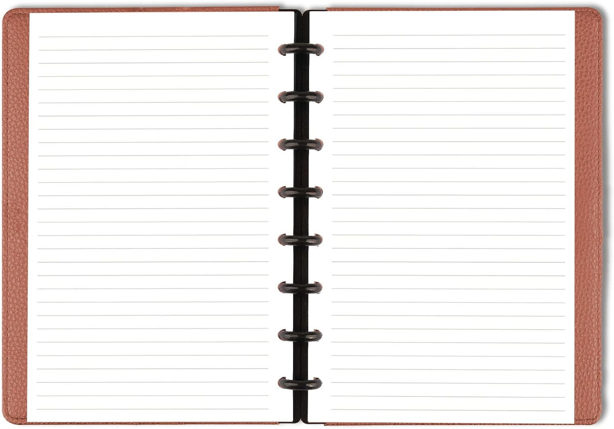 Junior Size Refills Paper, A5 Loose Leaf Paper for TUL Custom Note-Taking System Discbound Notebook Planner Inserts, White, Total 100 Sheets/200 Pages, College Ruled, 5.5 X 8.5 Inch