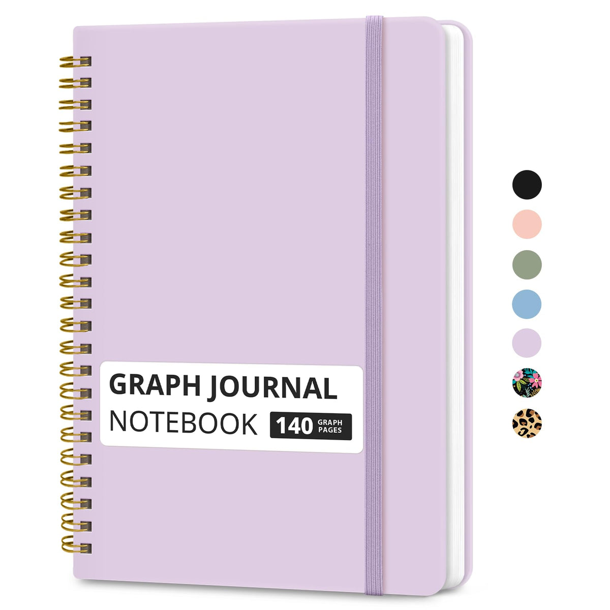 Taja Lined Spiral Notebook for Work, 5.7"x7.9" Spiral Journal College Ruled