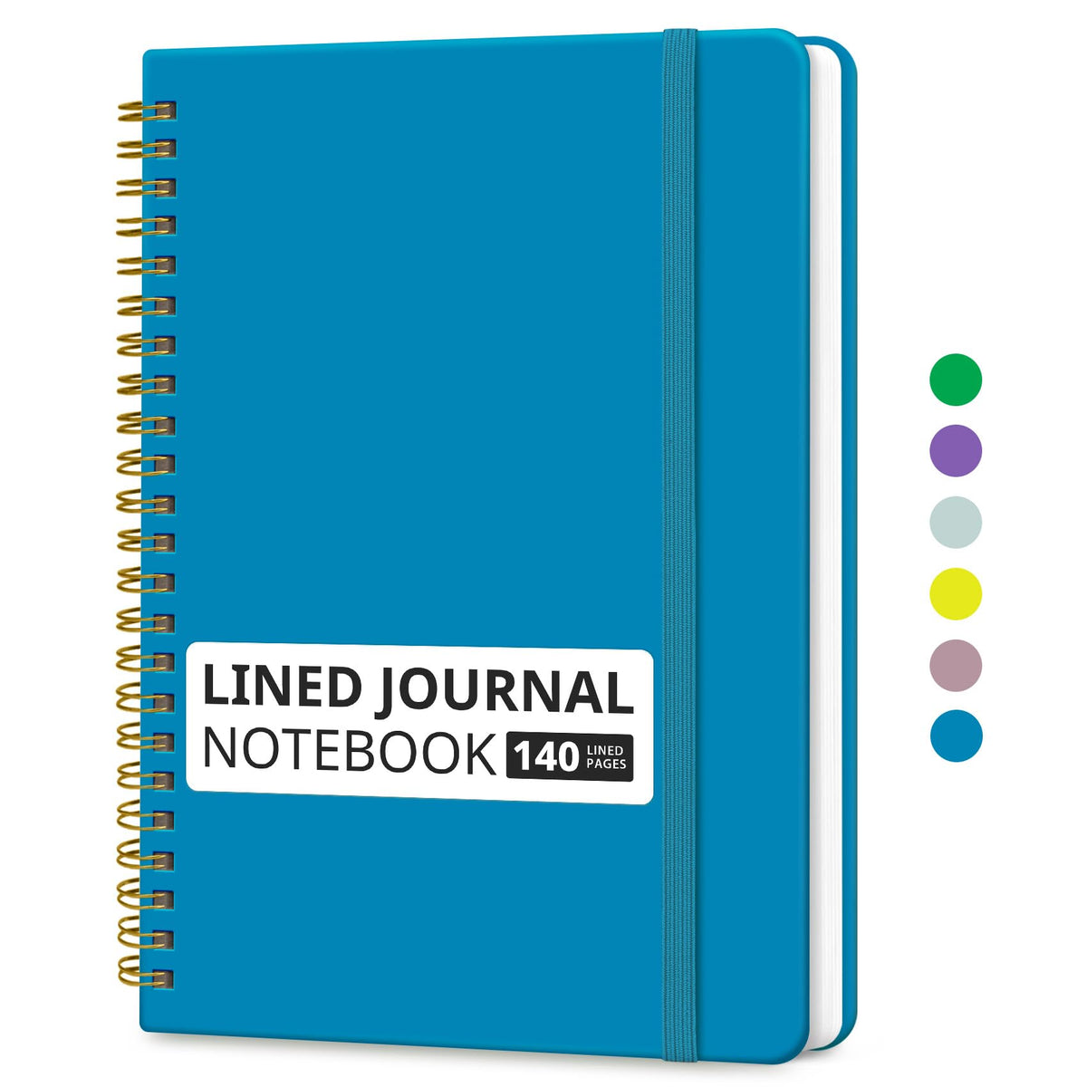 Taja Lined Spiral Notebook for Work, 5.7"x7.9" Spiral Journal College Ruled