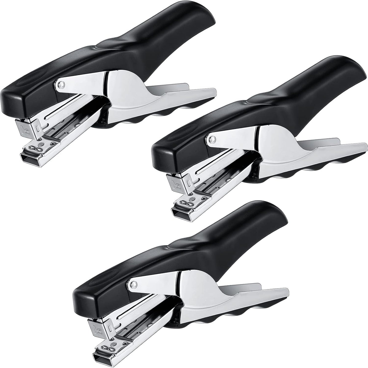 Yexiya 3 Pcs Heavy Duty Stapler 50 Sheet Capacity Hand Held Staplers Office