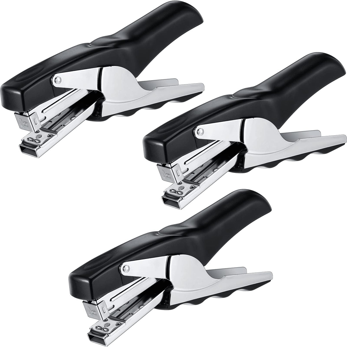 Yexiya 3 Pcs Heavy Duty Stapler 50 Sheet Capacity Hand Held Staplers Office