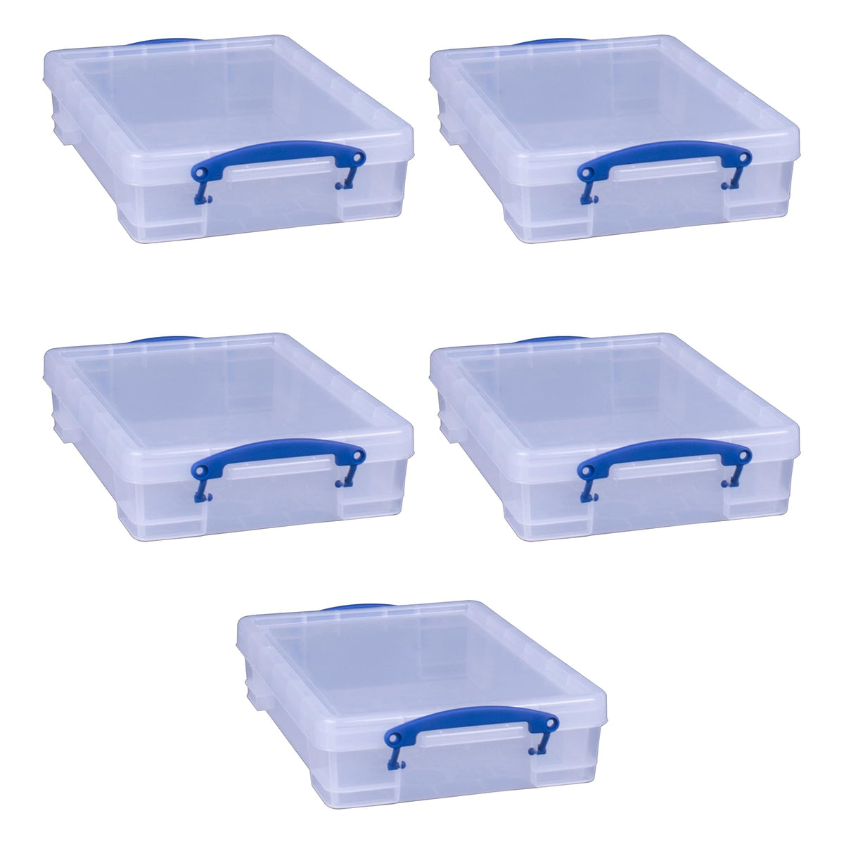 Really Useful Box 4 Liter Plastic Storage File Box Container, 10 Pack