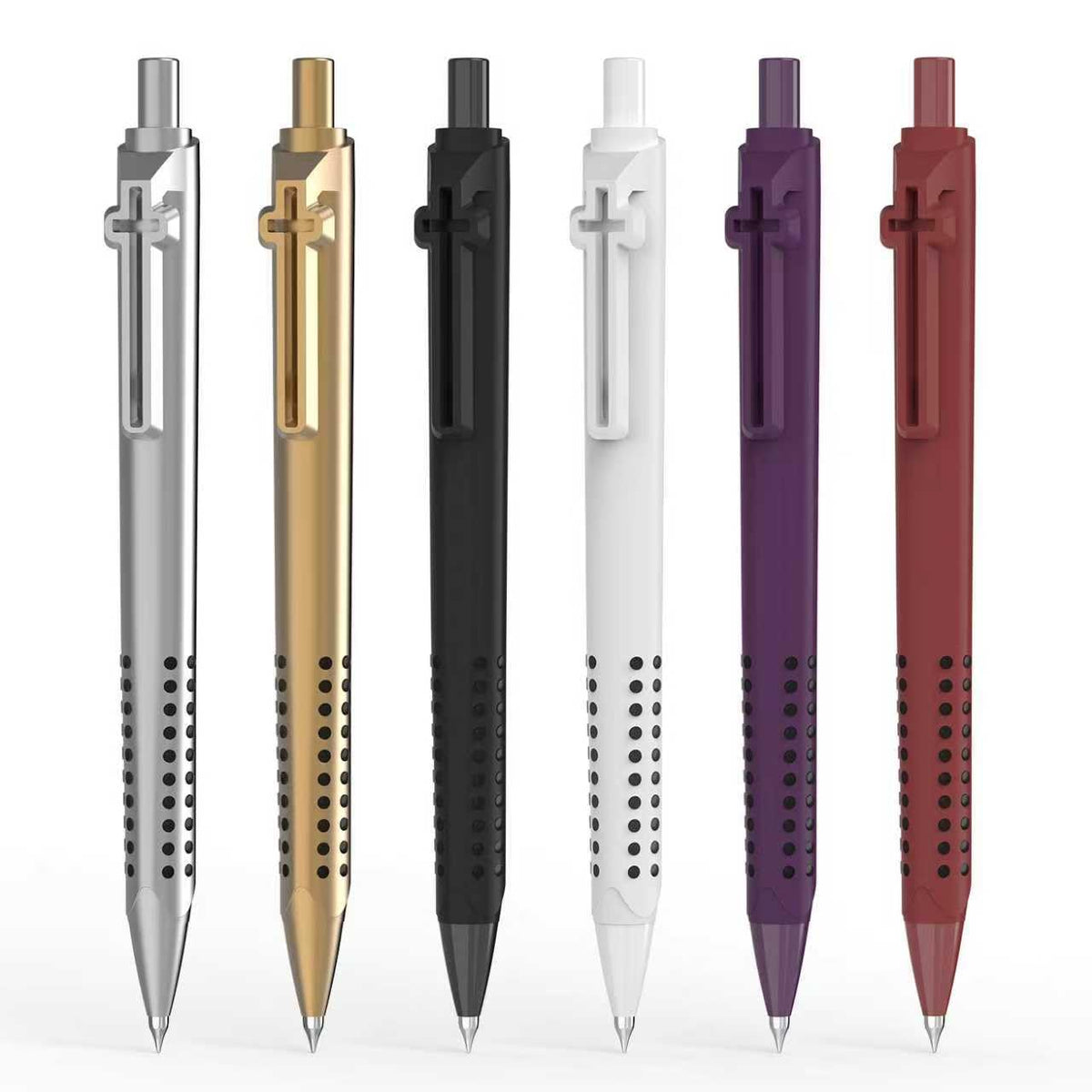 6 Pack Bible Journaling Gel Pens, 0.7mm Black Ink Retractable