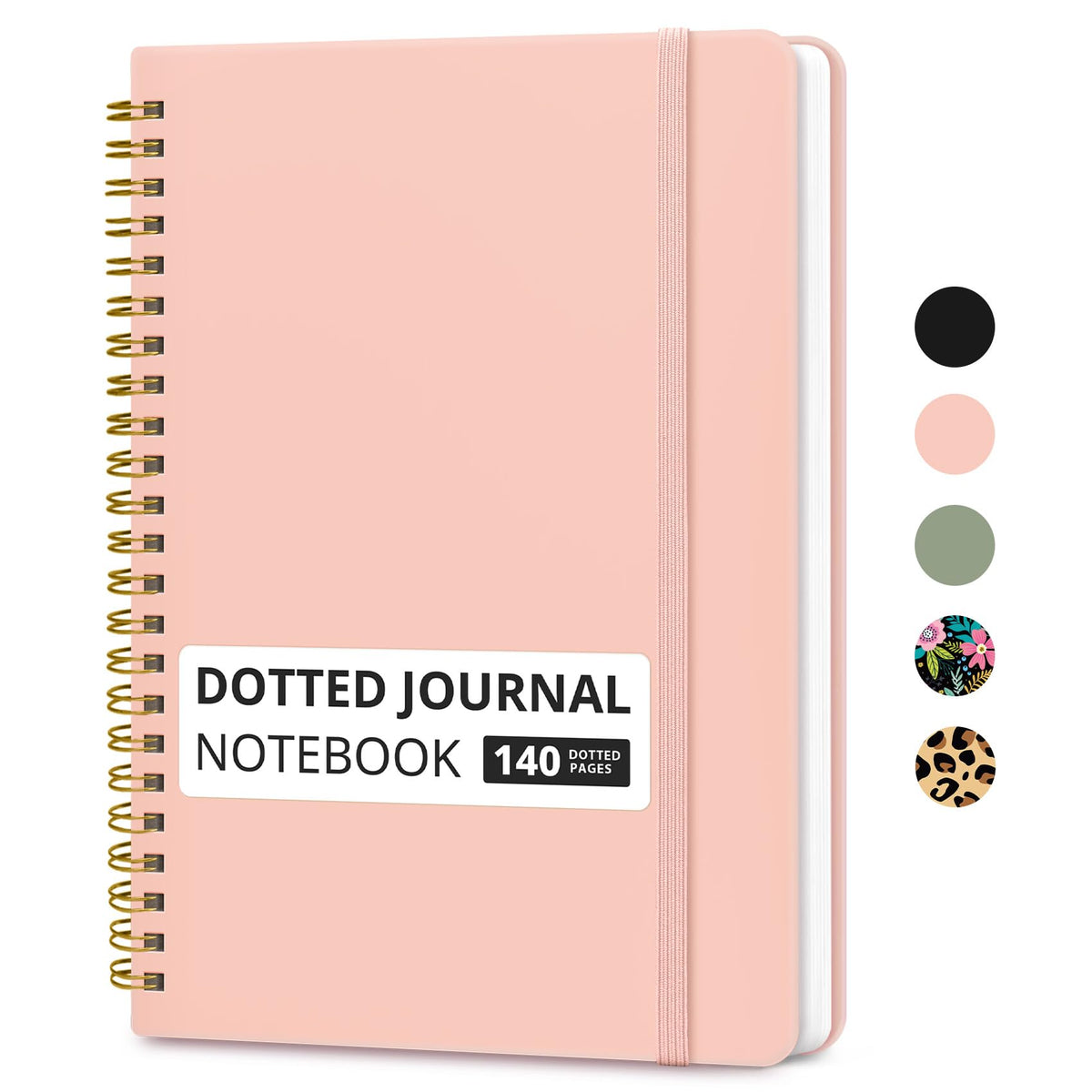 Taja Lined Spiral Notebook for Work, 5.7"x7.9" Spiral Journal College Ruled