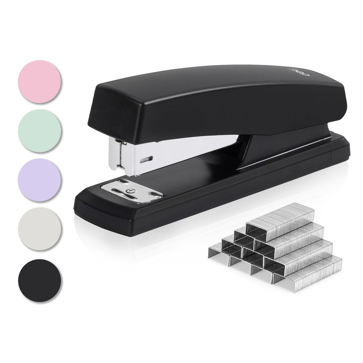 Deli Stapler, Desktop Staplers with 640 Staples, 25 Sheet Capacity, Green