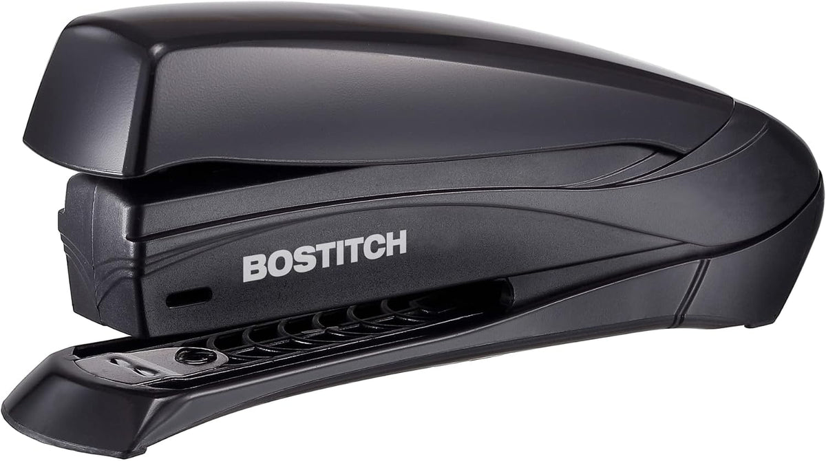 Bostitch Office Inspire 20 Sheet Stapler, One Finger, No Effort, Spring Powered Stapler, Black
