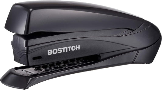 Bostitch Office Inspire 20 Sheet Stapler, One Finger, No Effort, Spring Powered Stapler, Black