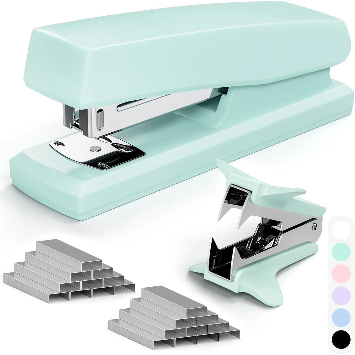 Office Stapler, Paper Stapler and ,  Office Supplies | 25 Sheet Capacity Desktop Stapler for Students and Office Clerks, Cute Stapler for Classroom, 2000  and Staple Remover