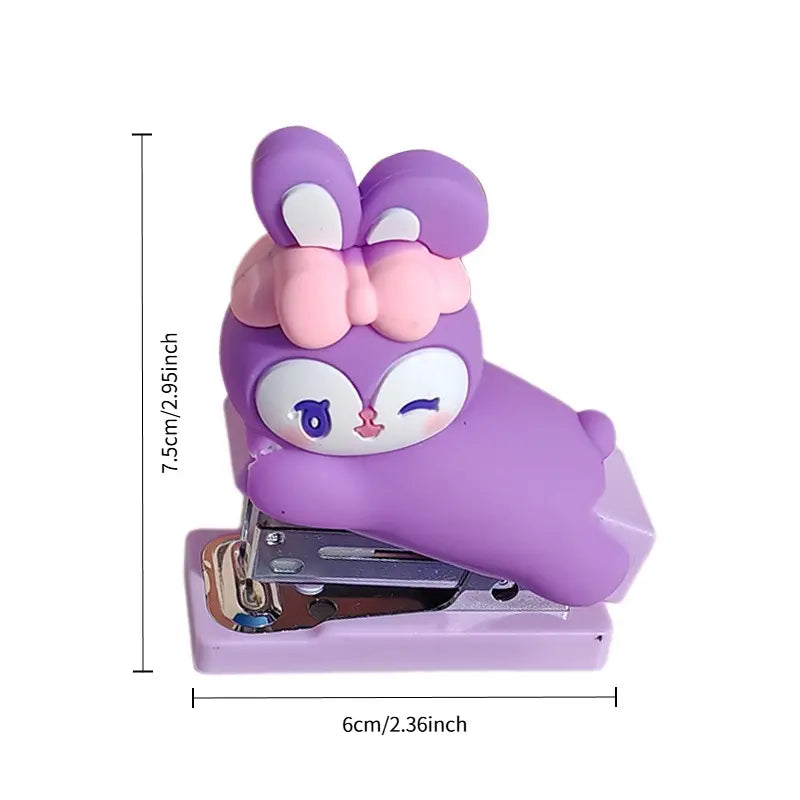 Mini stapler with 1 piece/400 staples, portable office staple book for children's home use, cute student stapler, suitable for home school office use, Girly office supplies, Office Stationery Supplies, Office Accessories