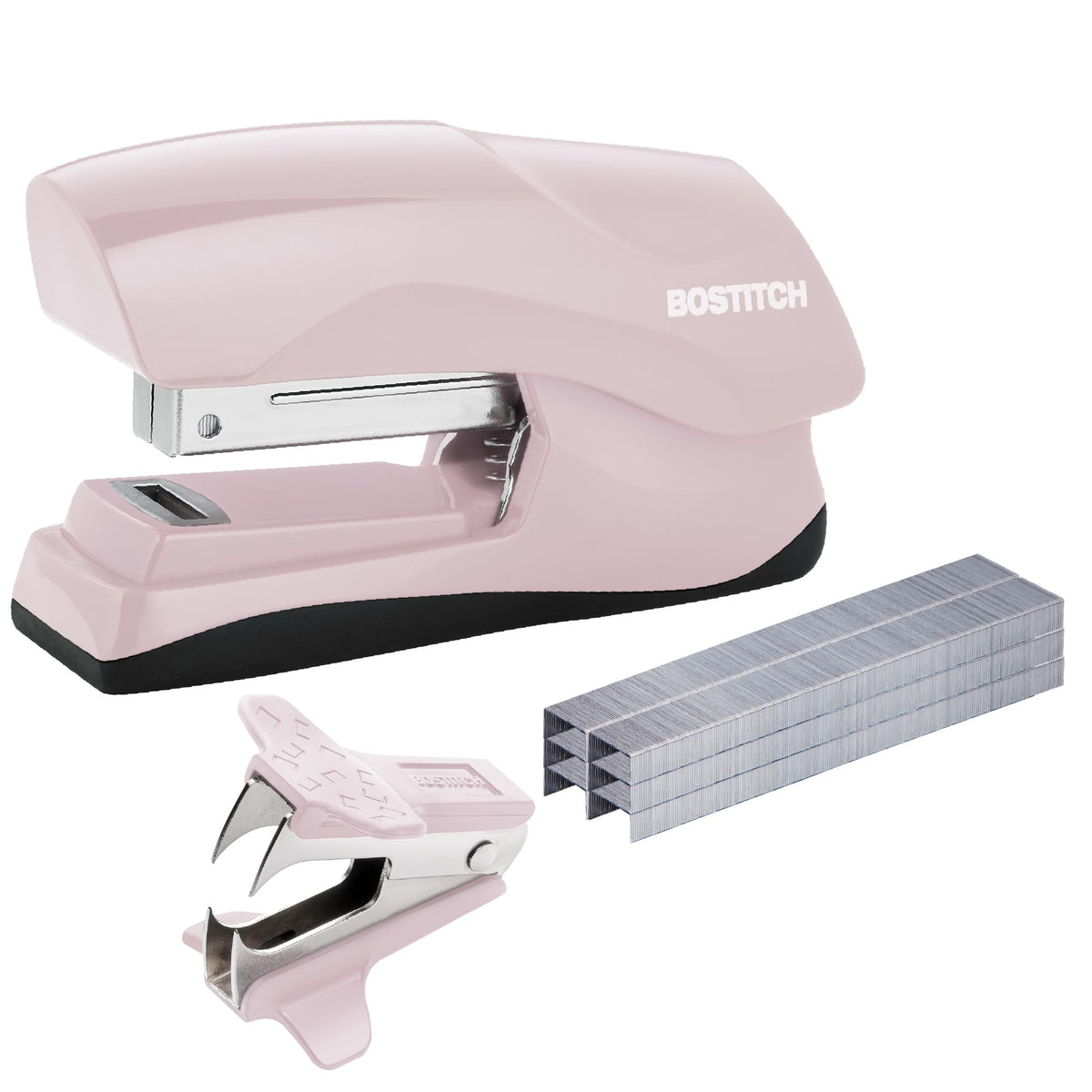 Bostitch Office Heavy Duty 40 Sheet with 1250 Staples and Staple Remover, No Jam Desktop Stapler, School Bulletin Boards, Office & Classroom, Red (B175-RED-VP)