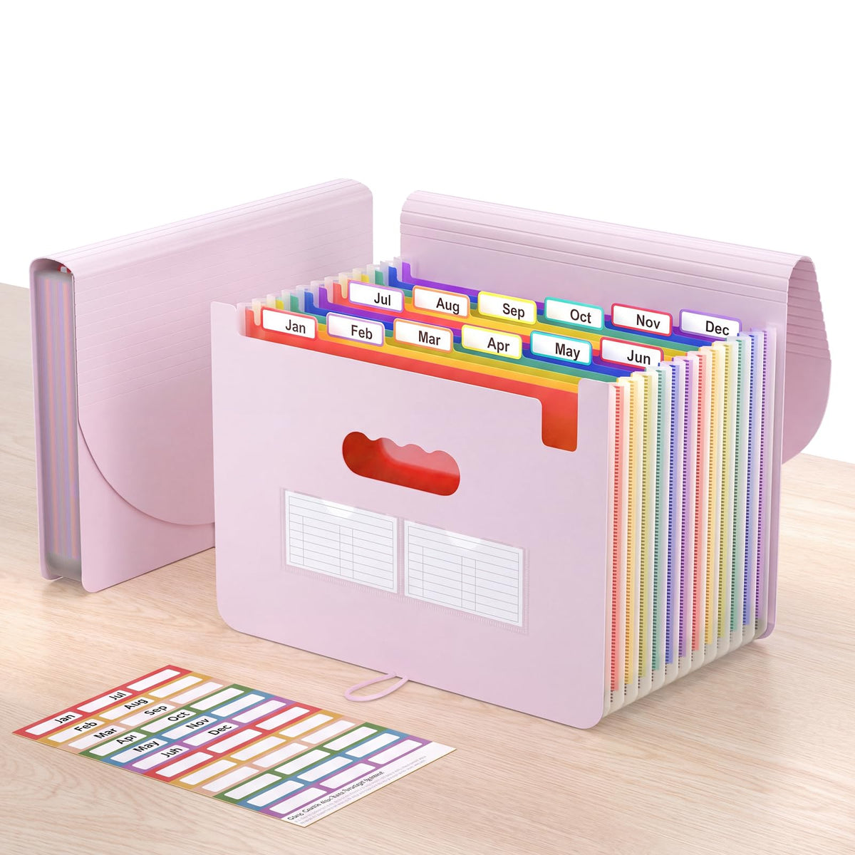 ThinkTex Accordion File Organizer, 12 - Pocket Expanding File Folders