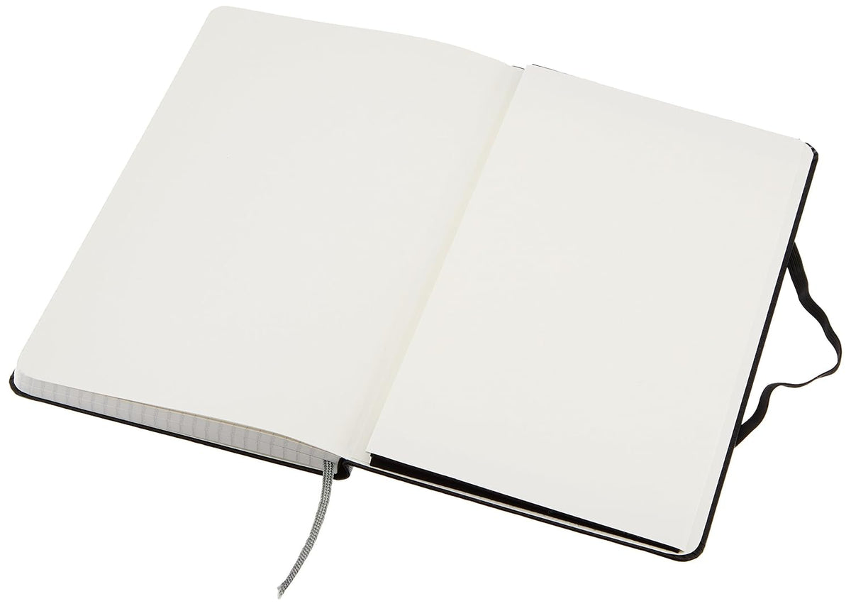 Amazon Basics Classic Grid Notebook for Writing and Note Taking, Hardcover, Graph Ruled, 240 Pages, 5" x 8.25", Black