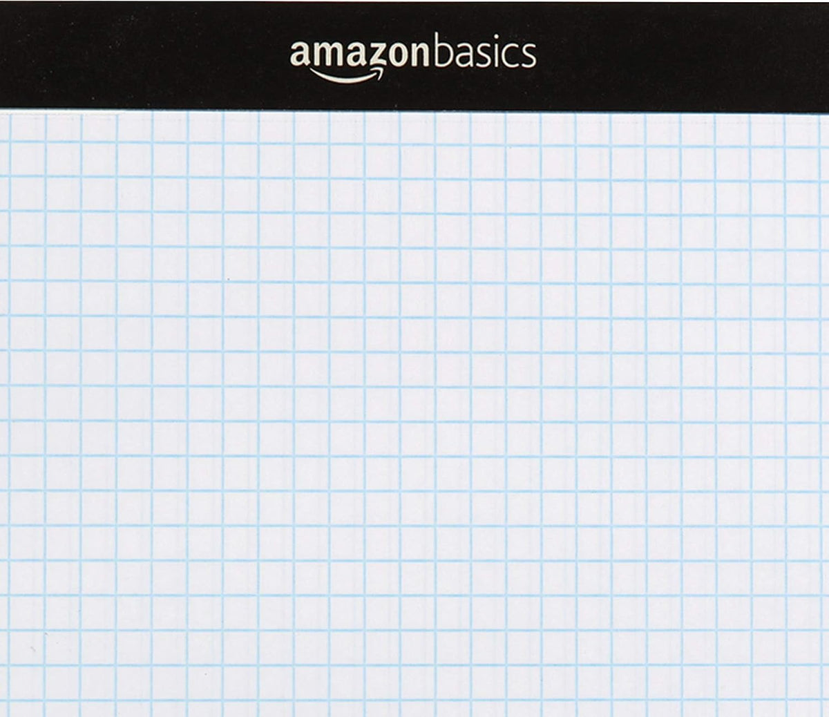 Amazon Basics Quad-Ruled Graph Paper Pad, 4x4 Grid, Perforated Sheets, Letter Size 8.5" x 11", White, 100 Sheets per Pad, 6-Pack (600 Sheets)