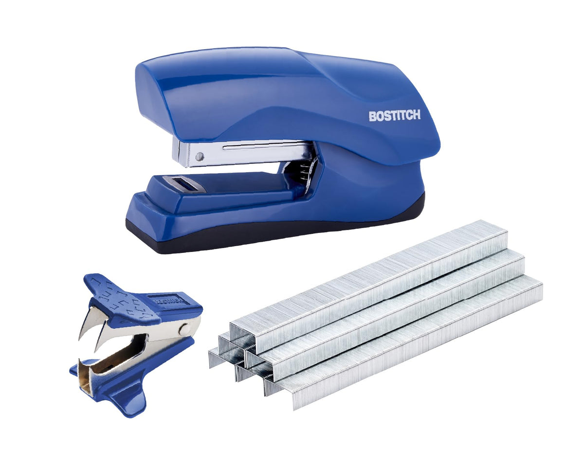 Bostitch Office Heavy Duty 40 Sheet with 1250 Staples and Staple Remover, No Jam Desktop Stapler, School Bulletin Boards, Office & Classroom, Red (B175-RED-VP)