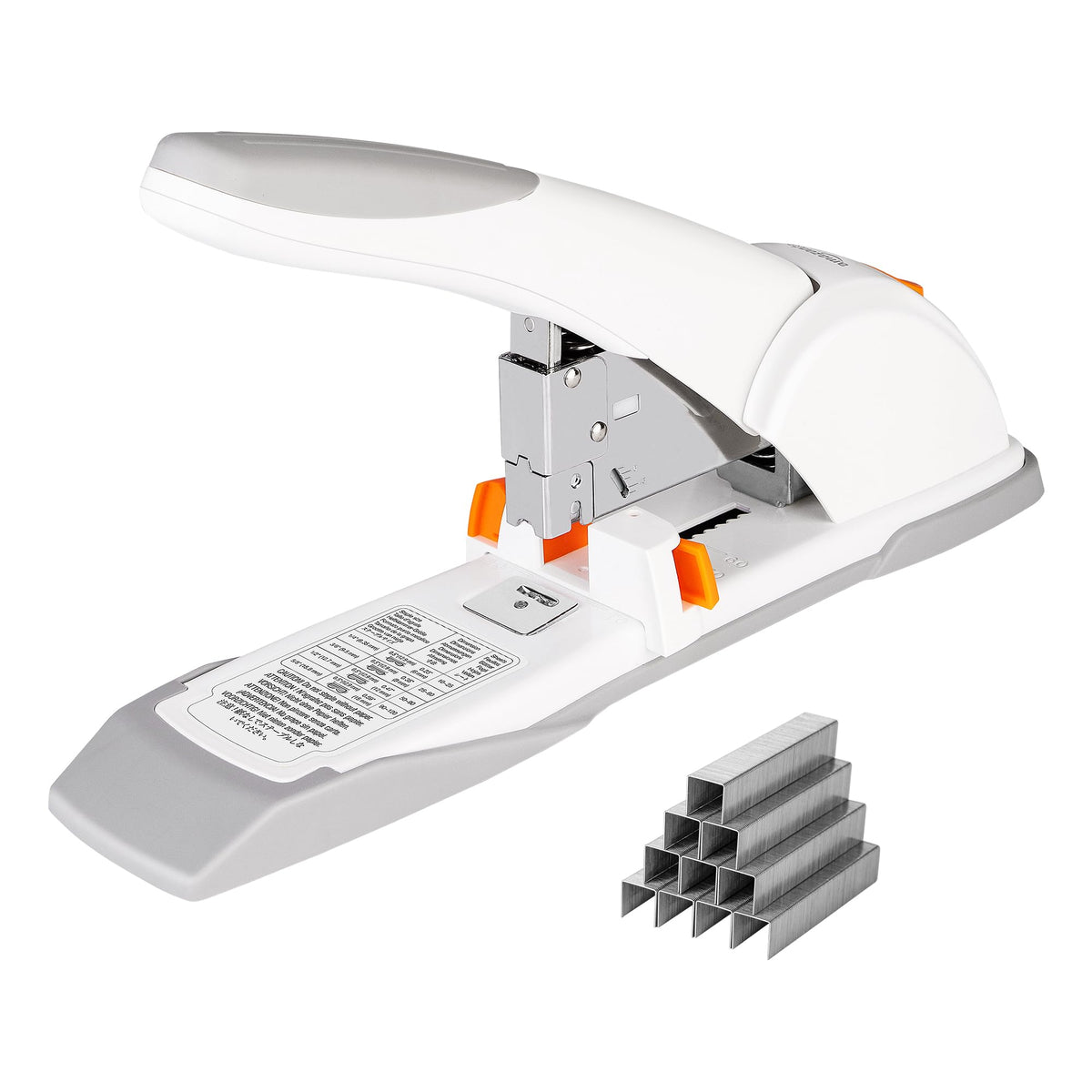 Amazon Basics Heavy-Duty Stapler, 90 Sheets High Capacity, Non-Slip, Large Office Stapler with 1000 Staples, Black